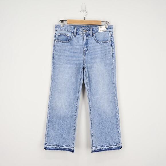 J.Crew Mid-Rise '84 Relaxed Kickout Jean Synniva Wash Size 26 Petite NWT - Picture 2 of 11